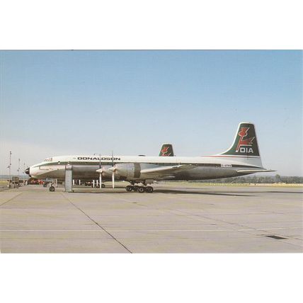 Donaldson International B175 Britannia 317 Civil Aircraft Postcard (A19523)