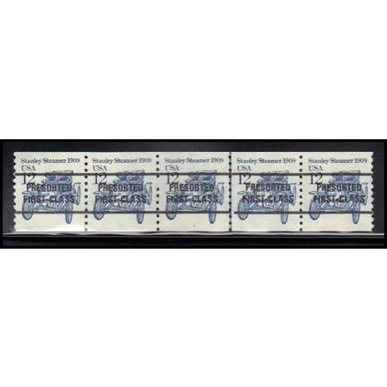 2132a 12c Stanley Steamer Very Fine MNH Dry Gum PNC 1/5 Line Gap X2119