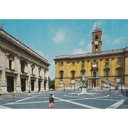 Roma Campidoglio Italy Postcard unused VGC