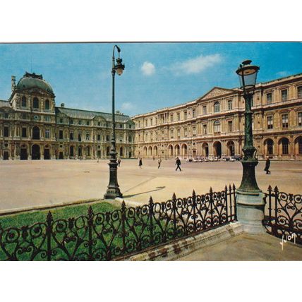 Paris Louvre France Postcard 1971 used VGC