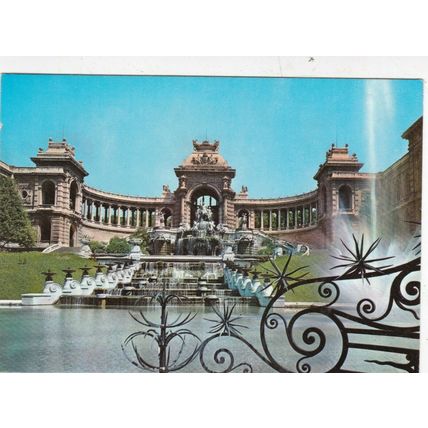 Marseille Palais Longchamp France Postcard 1973 used VGC