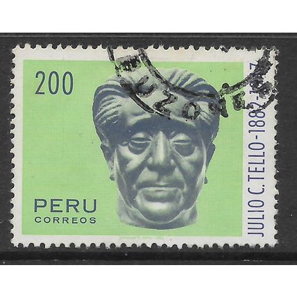 PERU 1982 200s GREEN AND BLUE JULIO C TELLO SG1539 FINE USED