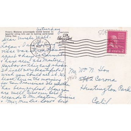 Santa Cruz & Monterey - Lot of 7 - Antique & Vintage Postcards - California Golf