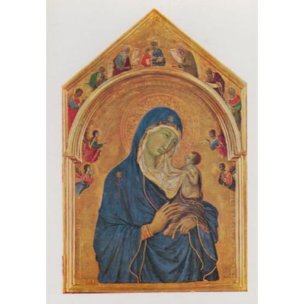 Duccio The Virgin & The Child With Saints National Gallery Painting Postcard