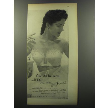 1953 Lilly Dache Nemo Bra Advertisement - Fit.. to be seen