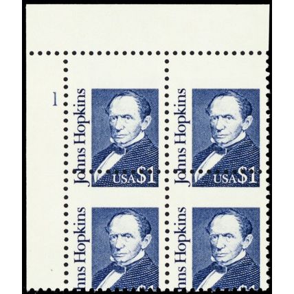 2194, Mint NH $1 Misperfed Plate Block Error * Stuart Katz