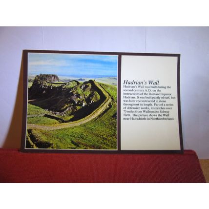 HALTWHISTLE, Hadrian's Wall , Northumberland used vintage postcard Text view #