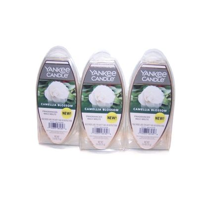 Yankee Candle Camellia Blossom Fragranced Wax Melts Lot of 3
