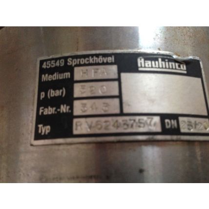 NEW HAUHINCO RV6245757 MEDIUM HFA HYDRAULIC CHECK VALVE, 700-BAR,FL,TC,TE