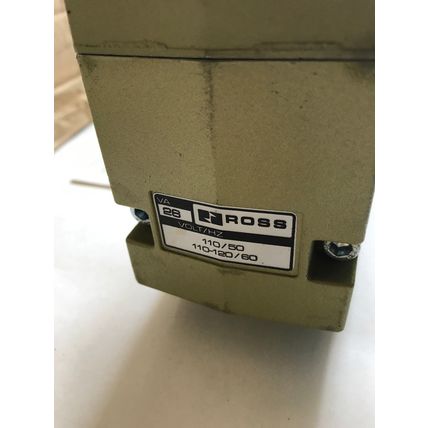 NEW ROSS 8077B6341 PNEUMATIC VALVE SAE 500, 115 VAC NIB NE2-1,110/50,ES