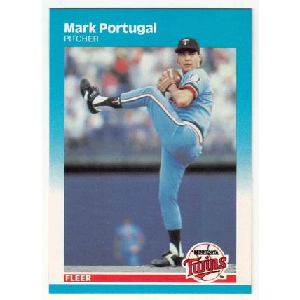 1987 Fleer Mark Portugal baseball Rookie card #548 - RC