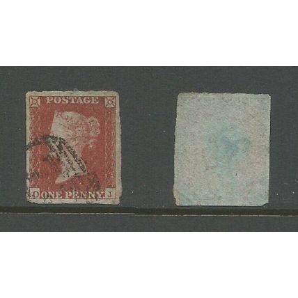 GB 1841 QV 1d Victoria Penny Red Imperf SG8 4 Margin Nice Used