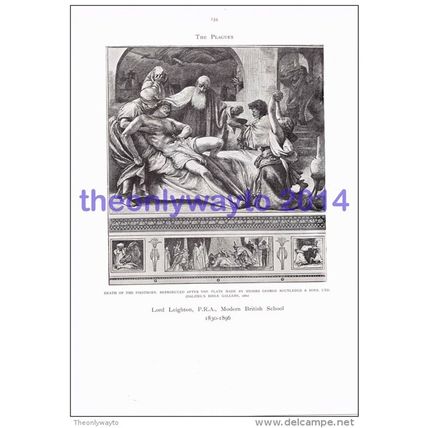 Death of the Firstborn, Lord Leighton, Book Illustration, 1905