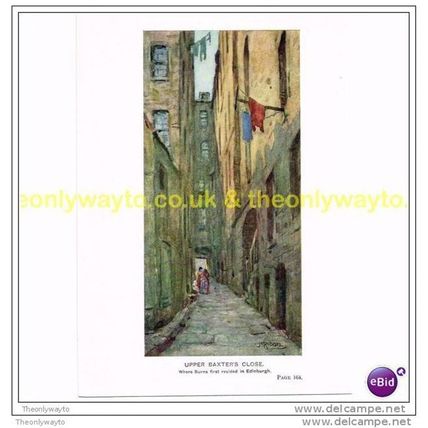 UPPER BAXTER'S CLOSE (BURNS FIRST HOUSE), EDINBURGH, c1929, Book Illustration