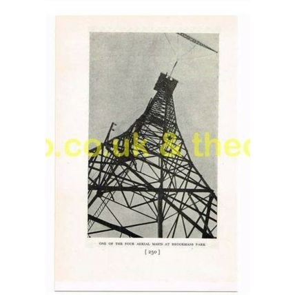 AERIAL MAST AT BROOKMANS PARK, 1931, Book Illustration