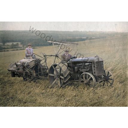 IWC0298 - Brook Farm , Mr Kingswell on his tractor , Isle of Wight - print 6x4