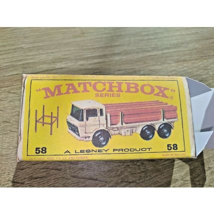 Matchbox No58 Girder Truck with replica box