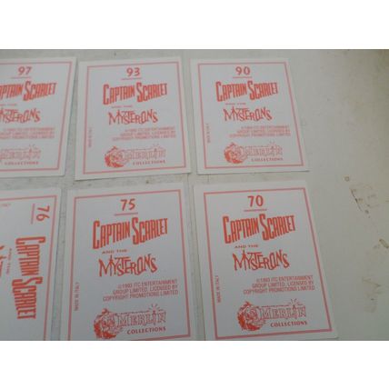 Captain Scarlet and the Mysterons - Stickers x 10 -Merlin Collectoins - 1993 #2