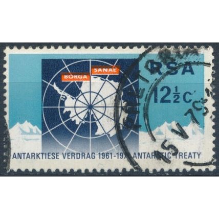 10ᵗʰ Anniv of The Antarctic Treaty - South Africa 1971 - F H - SG 304 (E)