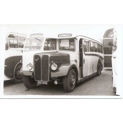 Black & White Photograph of Edward's Coaches of Lydbrook - JDD 846