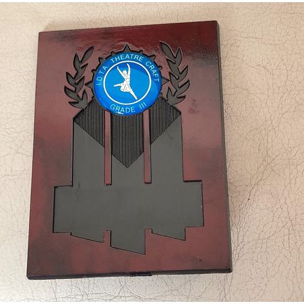 International Dance Teachers’ Association Award Plaque : Theatre Craft Grade III