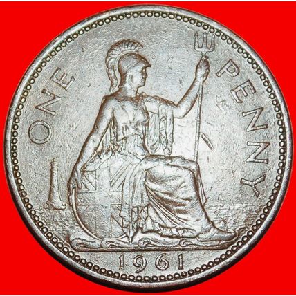 Ⰶ MISTRESS OF SEAS (1954-1970): GREAT BRITAIN ★ PENNY 1961!★LOW START★NO RESERVE