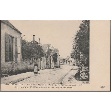 Rue avec la Maison du Peintre J.F. Millet, Barbizon, c.1905-10 - Le Deley CPA