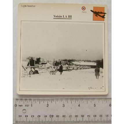Voisin LA III - France - Light Bomber - Collectors Club Card