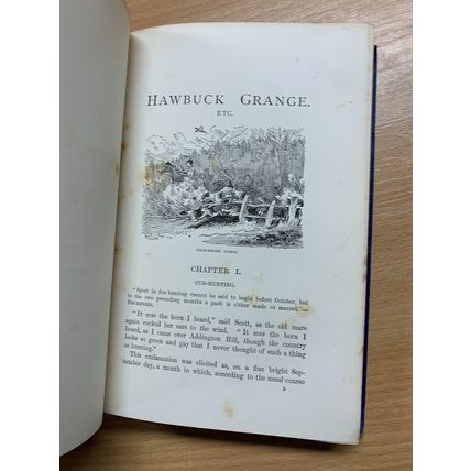 1892 ROBERT SMITH SURTEES "HAWBUCK GRANGE" FICTION ILLUSTRATED ANTIQUE BOOK (P5)