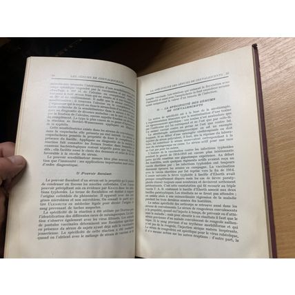 RARE* 1937 "LES SERUMS DE CONVALESCENTS" FRENCH HARDBACK BOOK (P4)