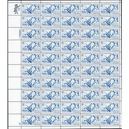 Waterfowl Preservation Sheet of Fifty 20 Cent Postage Stamps Scott 2092