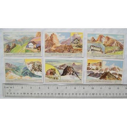 Set of 6 Italian cards - Rifugi Alpini