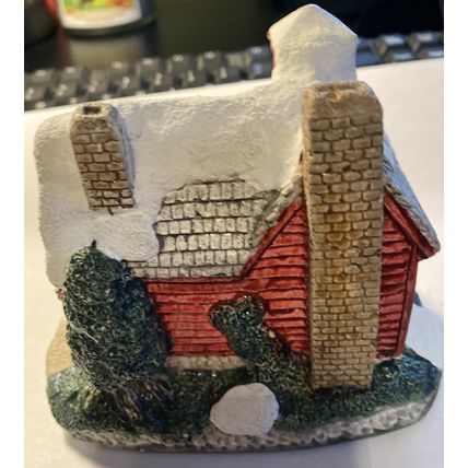 Schoolhouse Christmas Village Decoration 4"