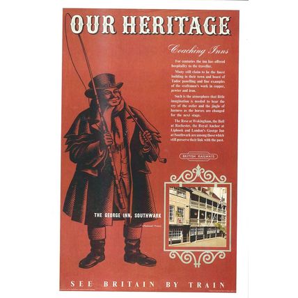 RAIL ADVERTISING BRITISH RAILWAYS OUR HERITAGE CARD NO 10684425 UK FREE POST