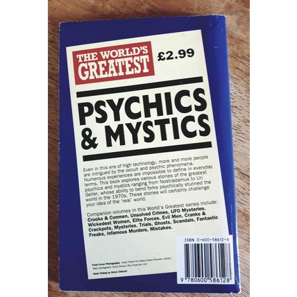 The World's Greatest Psychics & Mystics. Margaret Nicholas. Hamlyn Publications