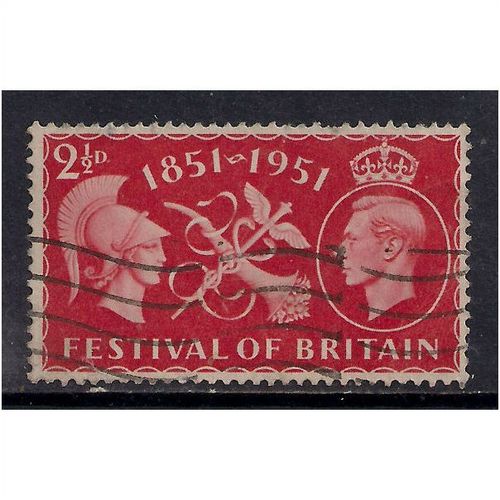 GB 1951 KGV1 2 1/2d Scarlet Festival Britain SG 513.(G806 )