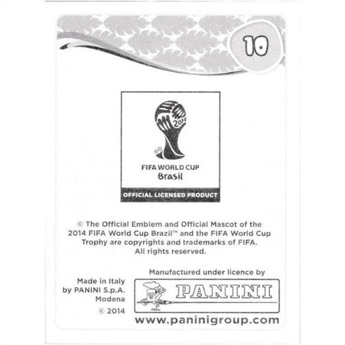 2014 Panini World Cup Soccer Stickers - #10 - Stadium Brasília/1