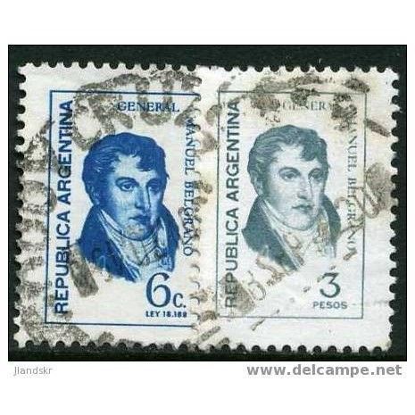 1970´s 2 different values - fine used (o)