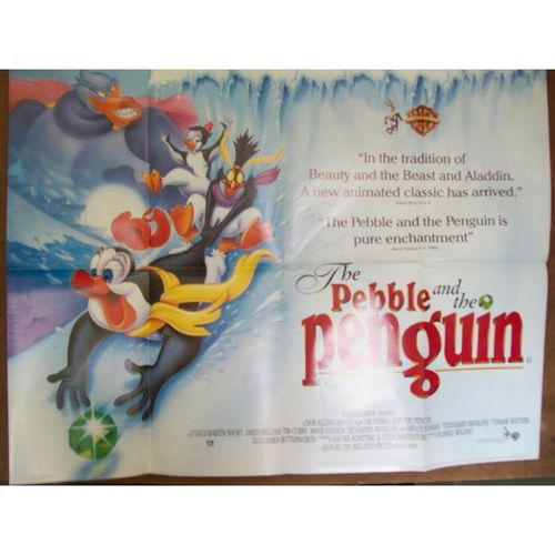 THE PEBBLE AND THE PENGUIN Shani Wallis, James Belushi 1995 Movie Quad Poster