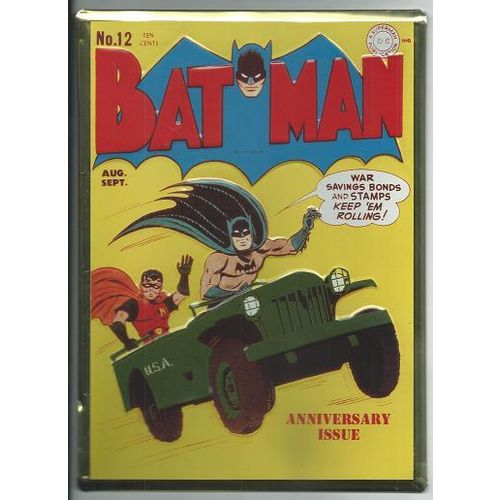 RETRO BATMAN ' METAL SIGN ' embossed WAR BOND cover ( 1990's)