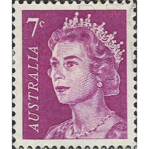 AUSTRALIA, Queen Elizabeth II, violet 1971, 7c, #2