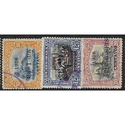 1908 Michel 129/131 - fine used (o)