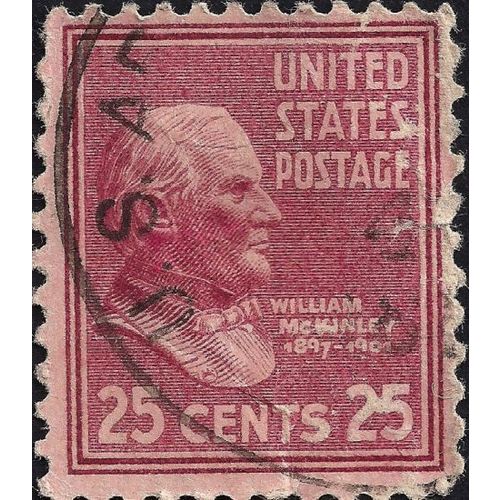 USA, PEOPLE, William McKinley, green 1938, 25c, #2
