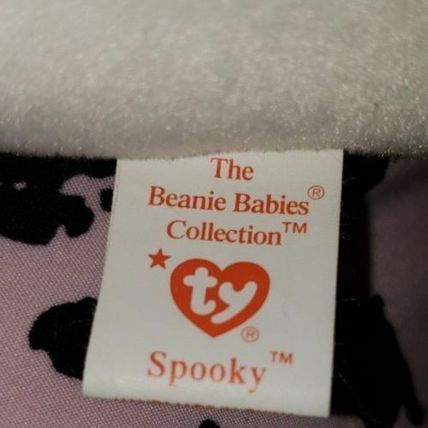 TY BEANIE BABY SPOOKY THE GHOST HALLOWEEN HOLIDAY BEANIE BABY~NEW~NWMT~PVC