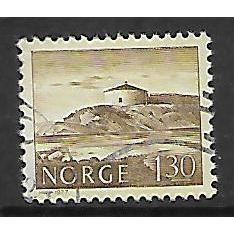 NORWAY 1977 BUILDINGS 1K.30 BROWN STEIN VIKSHOLM FORTRESS SG 775 FINE USED#