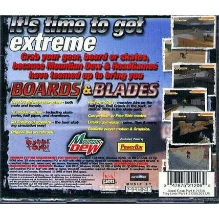 Mountain Dew: extreme Boards & Blades (PC-CD, 1999) Win95-XP - NEW in Jewel Case