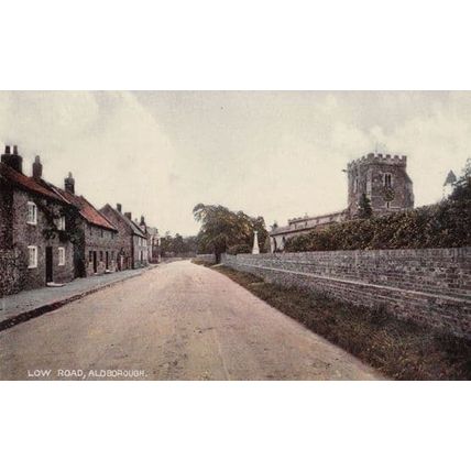 Low Road Aldborough Yorkshire Vintage Postcard