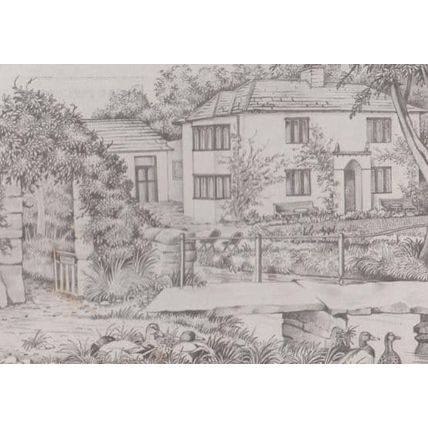 Malham Beck Hall Cottage Yorkshire 4x Postcard