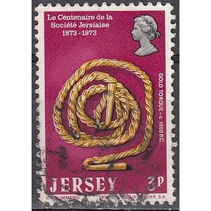 Jersey 1973 Michel 78 O Cote (2008) 0.20 Euro Collier en or 1000 Avant JC