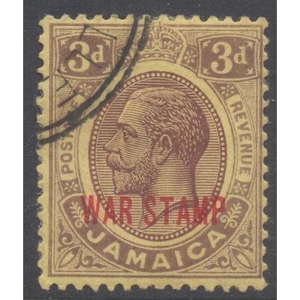 Jamaica Scott MR11 - SG77, 1919 War Tax 3d used